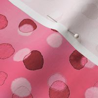 Confetti Party Wall- Watercolor Polka Dots- Festive Celebration- Mardi Grass- Flamingo Pink- Hot Pink- Coral- Barbiecore- Dopamine Wallpaper