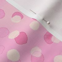 Confetti Party Wall- Watercolor Polka Dots- Festive Celebration- Mardi Grass- Soft Light Pastel Coral Pink- Barbiecore- Dopamine Wallpaper
