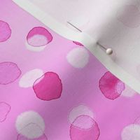 Confetti Party Wall- Watercolor Polka Dots- Festive Celebration- Mardi Grass- Barbiecore - Barbie Pink- Soft Pastel Light Pink- Glamour- Dopamine Wallpaper