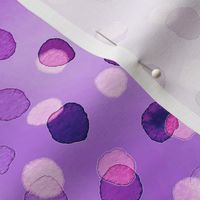 Confetti Party Wall- Watercolor Polka Dots- Festive Celebration- Mardi Grass- Bright Violet- Magenta- Bright Pink- Barbie Glamour- Dopamine Wallpaper
