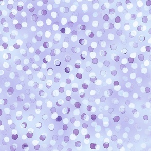 Confetti Party Wall- Watercolor Polka Dots- Festive Celebration- Mardi Grass- Light Purple- Periwinkle- Glitter Glamour- Unicorn Fairytale- Dopamine- Wallpaper