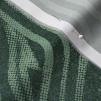 Interweaving lines textured elegant geometric with hexagons and diamonds - moody forest green - large