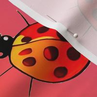 ladybugs on gradiant background L