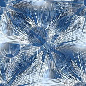 Grey, white, blue pattern. Abstract geometric pattern.