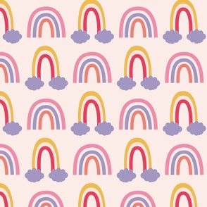Pastel Rainbow Pattern – Large