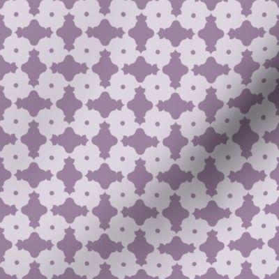 Geometric architectural shapes with dots – light and dark violet purple – Small (S) Scale – fits the Ice Cream Neighborhood Collection, indulgent, sweet, playful, modern, quilting, summer