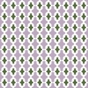 Geometric architectural shapes – violet purple & sage green – Small (S) Scale – fits the Ice Cream Neighborhood Collection, indulgent, sweet, playful, modern, quilting, summer