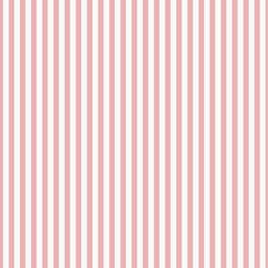 Classic Stripes – white and strawberry pink – Small (S) Scale – fits the Ice Cream Neighborhood Collection, indulgent, sweet, playful, nostalgic, quilting, summer