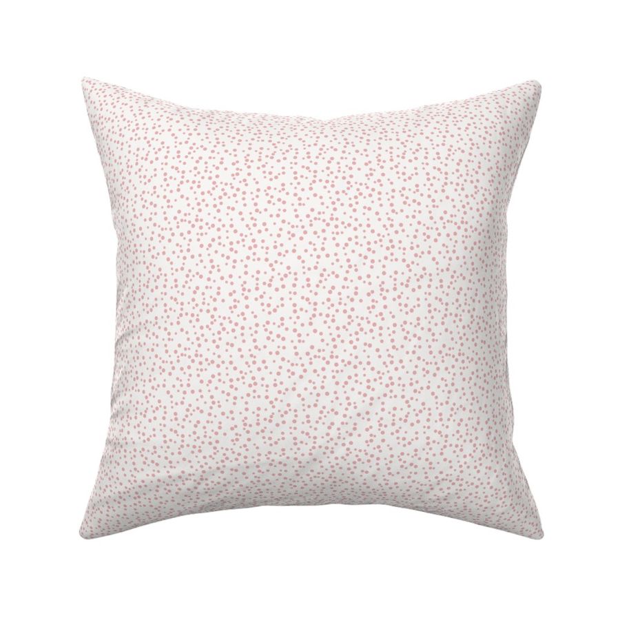 Classic dots | scattered dots | polka dots – strawberry pink with creamy background – Small (S) Scale – fits the Ice Cream Neighborhood Collection, indulgent, sweet, playful, nostalgic, quilting, summer