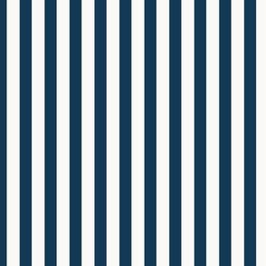 Classic Stripes – white and dark blue – Small (S) Scale – fits the Ice Cream Neighborhood Collection, indulgent, sweet, playful, nostalgic, quilting, summer