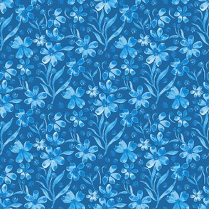 Indigo Blue Floral pattern