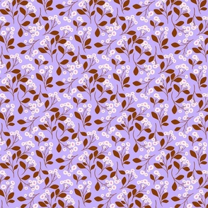 Purple and White Floral