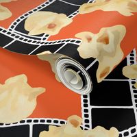 Movie Film Checks & Buttered Popcorn - (L) Orange