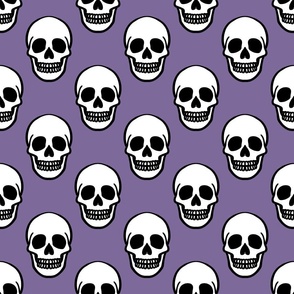 (Medium) Simple Skull Violet Background