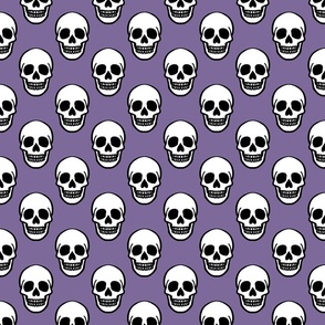 (SMALL) Simple Skull Violet Background