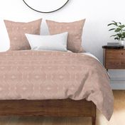 Interweaving lines textured elegant geometric with hexagons and diamonds - soft blush pink, earthy tonal pink - extra large