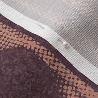 Interweaving lines textured elegant geometric with hexagons and diamonds - moody plum and rose, dark red-purple - extra large