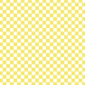 Pale Yellow gingham 1/4 inch