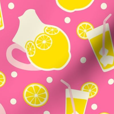 Lemonade on Pink (Large Scale)