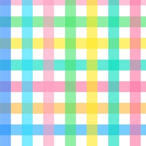 Colorful Gingham | Mini Rainbow Plaid