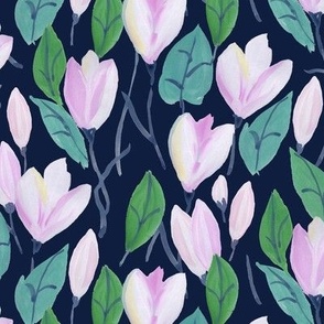 Painted Magnolia navy