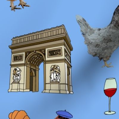 poultry in paris blue large