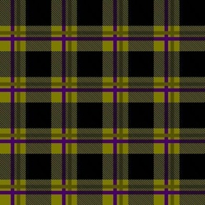 Olive Green Purple Black Plaid