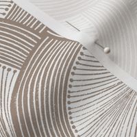 Nova - Mocha Latte and Cold Foam- Geometric Sea Shell Art Deco Pattern - Small