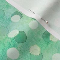 Confetti Party Wall- Watercolor Polka Dots- Festive Celebration- Underwater- Under the Sea- Mermaid- Summer- Bright Mint Green- Dopamine Wallpaper
