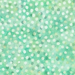 Confetti Party Wall- Watercolor Polka Dots- Festive Celebration- Underwater- Under the Sea- Mermaid- Summer- Bright Mint Green- Dopamine Wallpaper