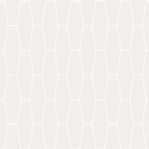 white and white pink long hexagon tiles