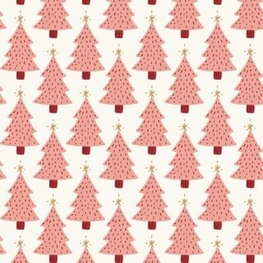 Christmas Tree_Xmas Pine Forest_Small_Coral Pink