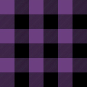 3 inch dark purple and black buffalo check