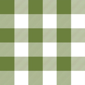 3 inch green buffalo check with white