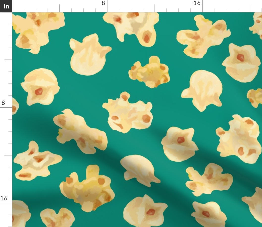 Buttered Popcorn on Jade Green (XL)