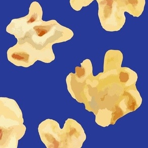 Buttered Popcorn on Royal Blue (XL)