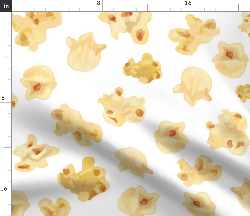 Buttered Popcorn on White (XL)