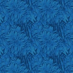 Dark blue ferns