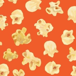 Buttered Popcorn on Orange (M)