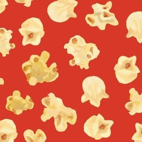 Buttered Popcorn on Robust Red (M)