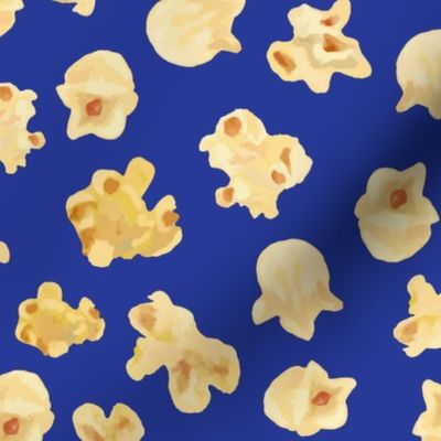 Buttered Popcorn on Royal Blue (M)
