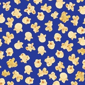 Buttered Popcorn on Royal Blue (S)