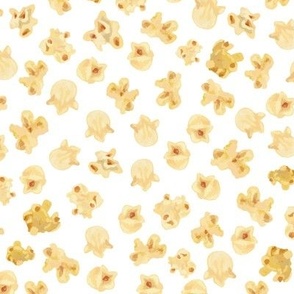 Buttered Popcorn on White (S)
