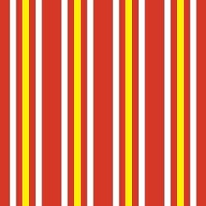Triple Stripes - Robust Red Yellow White