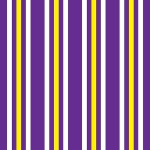 Triple Stripes Amethyst Purple Yellow White