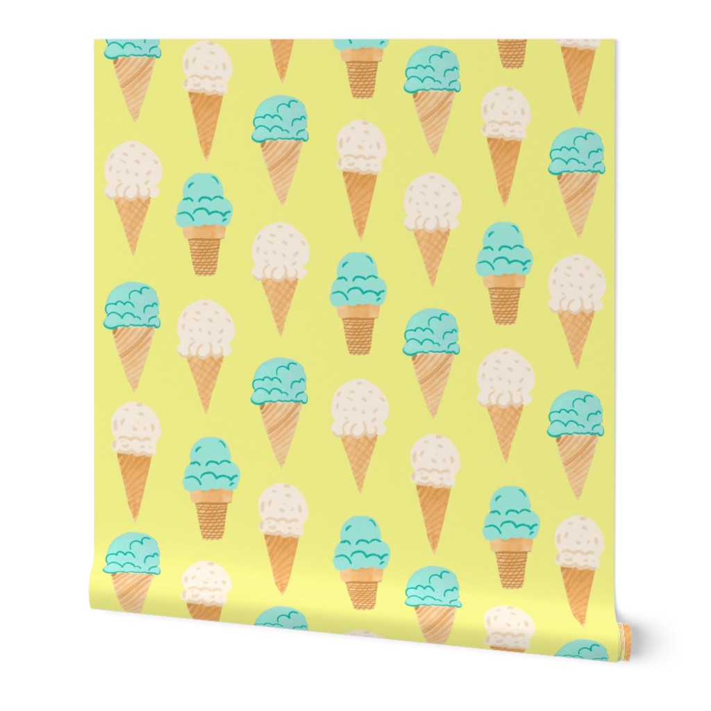 Ditsy | Tropical Ice cream Cones 