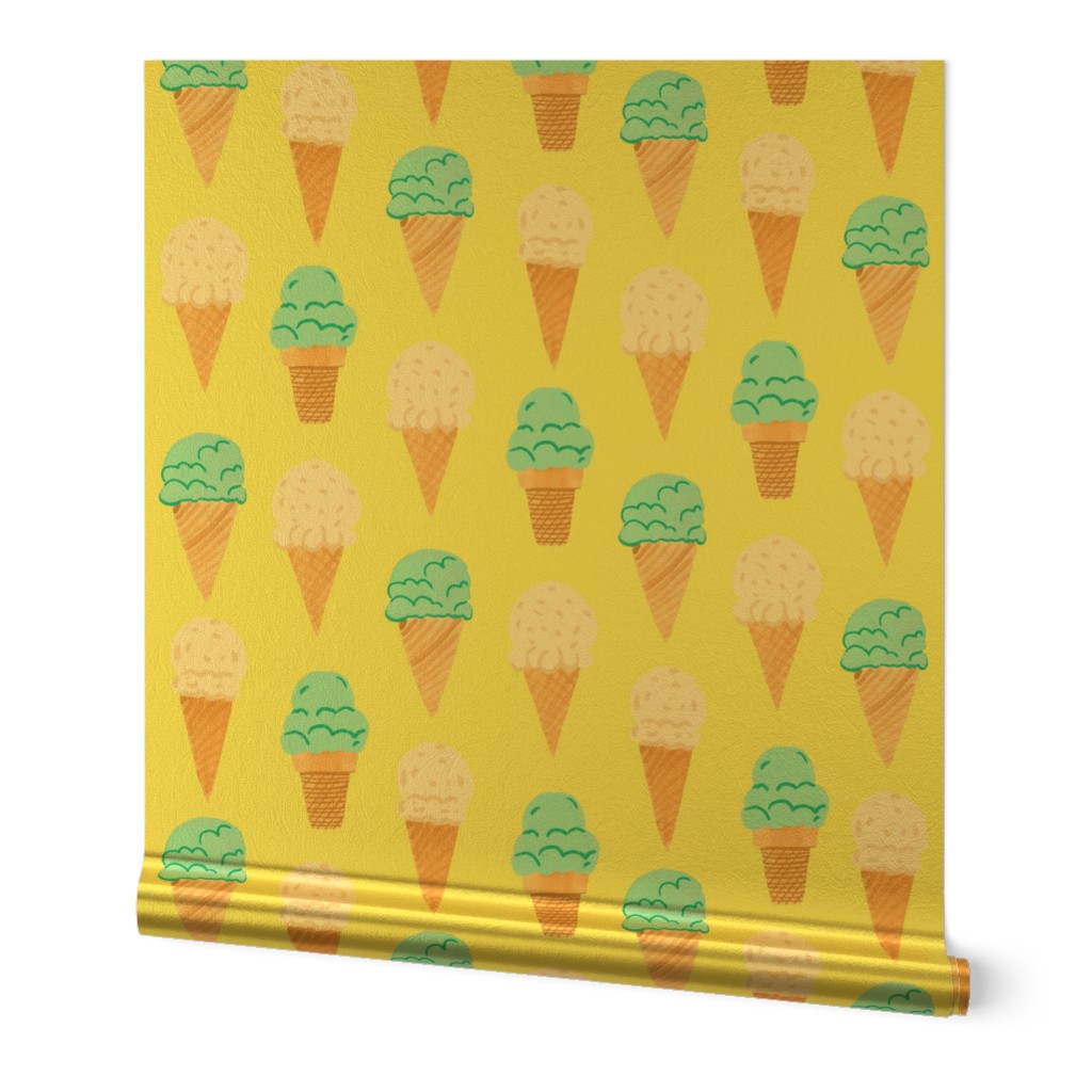 Ditsy | Tropical Ice cream Cones 