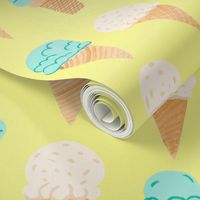 Ditsy | Tropical Ice cream Cones 