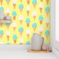 Ditsy | Tropical Ice cream Cones 