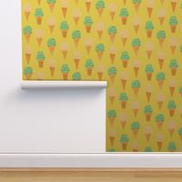 Ditsy | Tropical Ice cream Cones 